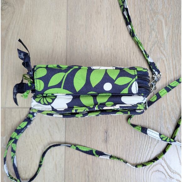 Vera Bradley Lucky You All in One Crossbody Wallet Wristlet Navy Floral NEW - Picture 10 of 10
